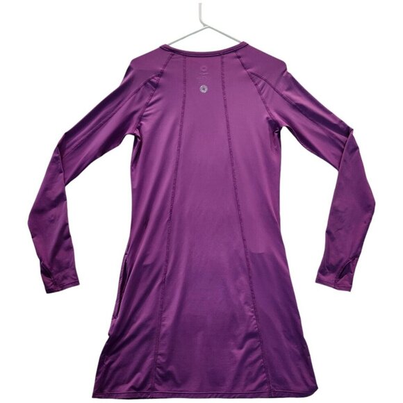 Bloq UV UPF‎ 50+ Womens Long Sleeve Purple Athletic Dress Size Small  w/ Pockets - Picture 5 of 9